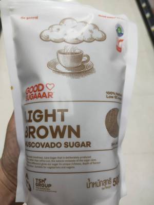Good Sugaaar Light Brown Muscovado Sugar น้ำตาล ทรายแดง ไลท์บราวน์ มัสโควาโด 500กรัม