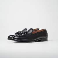 Julietta - Tassel Loafer Shoes Calfakin in Black รองเท้าหนัง Juliettabkk