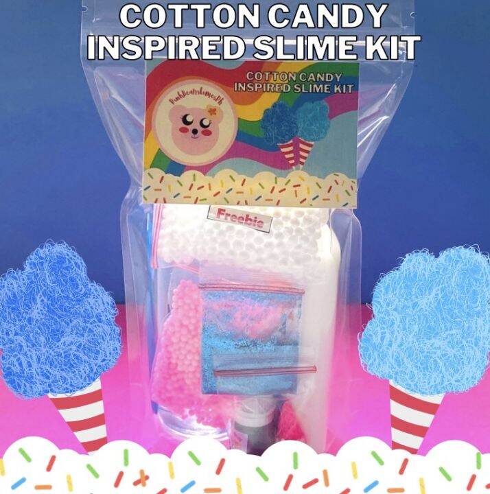 Cotton Candy Inspired Slime Kit Bubblegum Scented Lazada Ph 6309