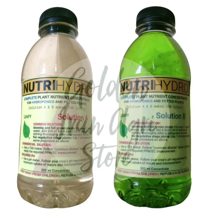 NutriHydro Solution A & B (500 ML Concentrate) | Lazada PH