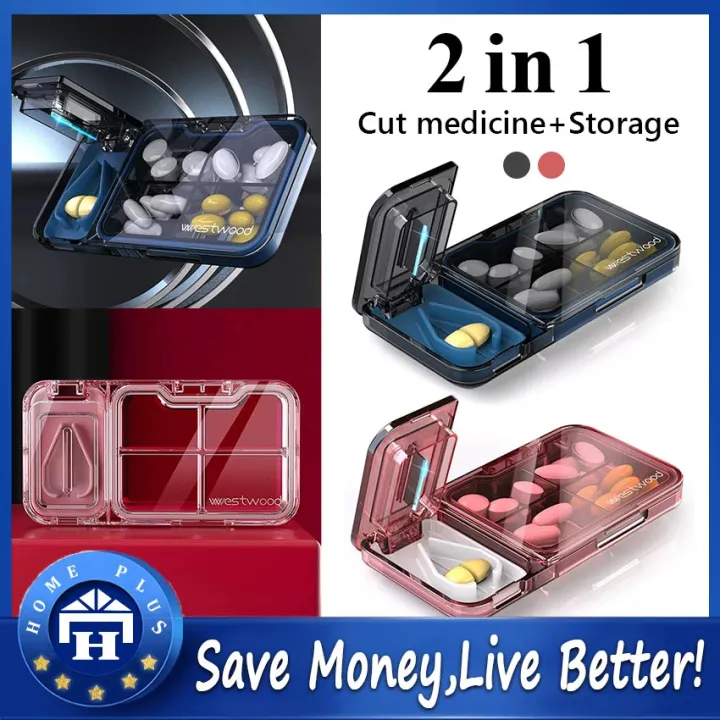 Portable Medicine Box Pill Organizer Container Tablet Waterproof Travel