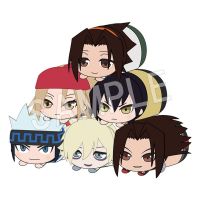 Shaman King Mochi Kororin Plush Mascot (Set of 6) กาชาปอง ชาแมนคิง ราชันย์แห่งภูต ราชันแห่งภูติ ตุ๊กตาผ้า มาสคอต Gashapon Gachapon