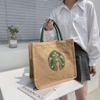 NeW กระเป๋าstarbucks กระเป๋าผ้า กระเป๋าผ้าแคนวาส พร้อมส่งใน