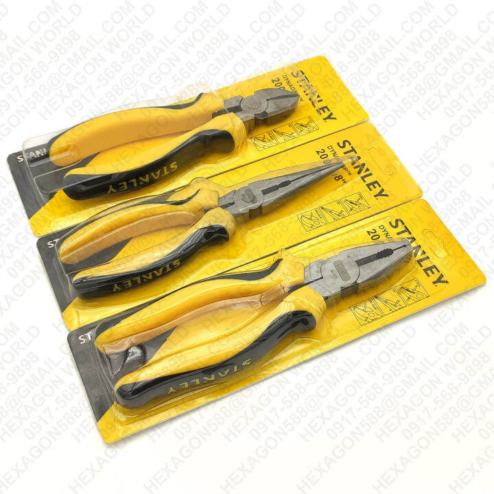 1Pcs Stanley Pliers Combination Plier Long Nose Plier Diagonal Cutter