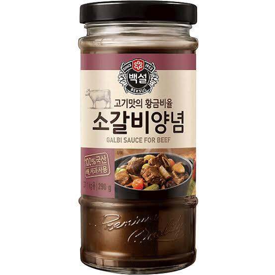 Galbi Sauce 290ml (Korean Beksul Galbi Sauce for beef, chicken, pork