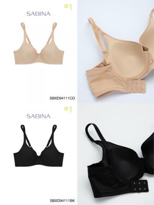 Sabina เสื้อชั้นใน มีโครง รหัส SBXD94111 รุ่น Perfect Bra สีเนื้อเข้ม และสีดำ