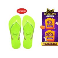 HAVAIANAS รองเท้าแตะผู้หญิง Slim Glitter Neon Flip Flops - Lime Green รุ่น 41471110904GNXX (รองเท้าแตะ รองเท้าผู้หญิง รองเท้าแตะหญิง)