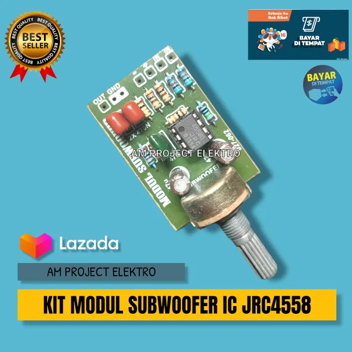 KIT Modul Subwoofer IC JRC4558 1 Potensio Type 027062 bagus Lazada