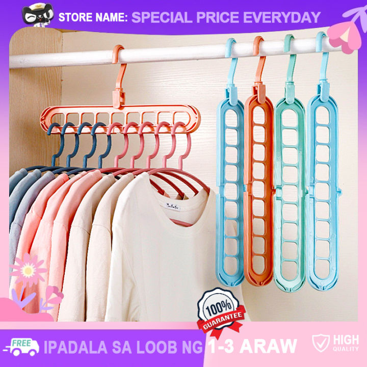 Hanger Organizer, Multifunctional Premium Plastic Hangers, S Shape Opening,  360 Swivel