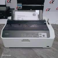 เครื่องปริ้น กระดาษ ต่อเนื่อง Epson LQ-590II 6 ชั้น(1ต้นฉบับ+ 5 สำเนา) มือสอง พิมพ์ใบเสร็จ กระดาษต่อเนื่อง สลิปเงินเดือน