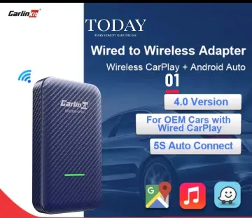 U2W Plus) Carlinkit 3.0/ 4.0 Wireless Apple CarPlay/ Android Auto