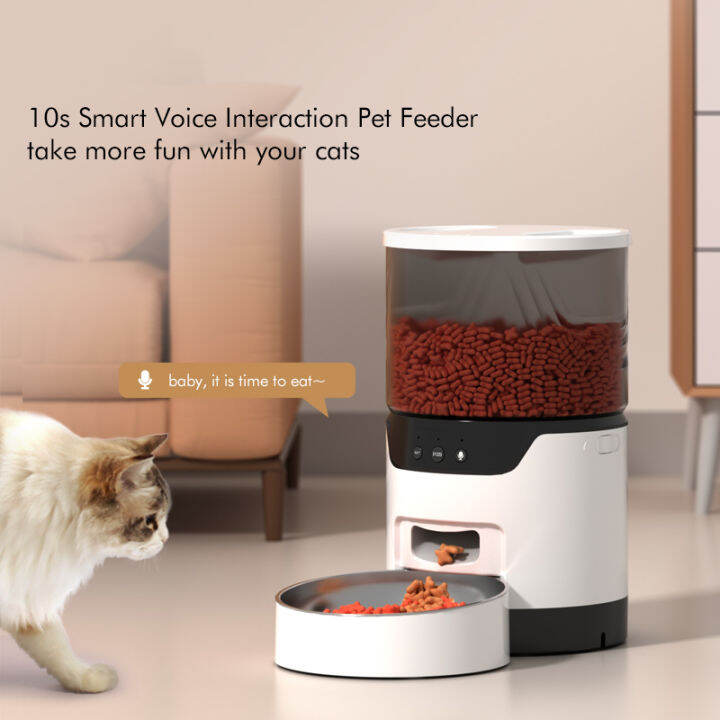 3L Automatic Cat Food Dispenser, Automatic Freshkeeping Cat Feeder, Timed Dry Food Cat Feeder