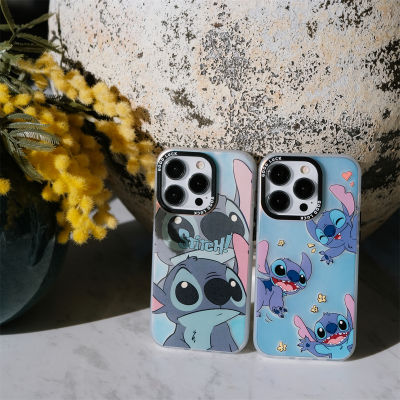【สำหรับ iPhone】Stitch สำหรับ iPhone เคสกันกระแทก iPhone 14 Pro Max Case 13 12 11เลเซอร์ Holographic Soft ซิลิโคน TPU Impact Case กันกระแทกฝาครอบป้องกัน