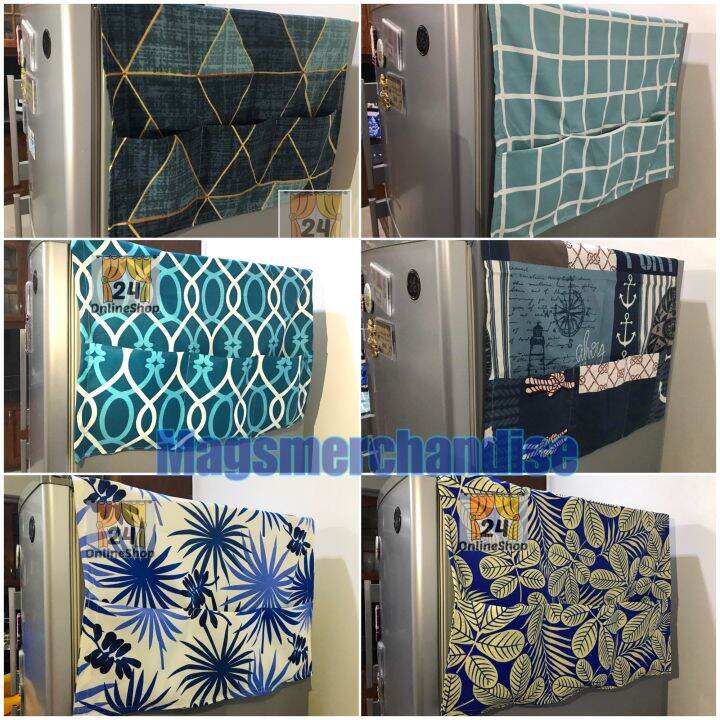 Blue Ref Cover with Pocket Refrigerator Cover Dust Cover Lazada PH