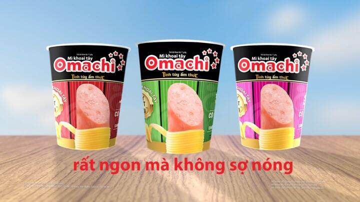 Thùng 24 ly mì khoai tây Omachi sườn hầm ngũ quả 115g (có cây thịt