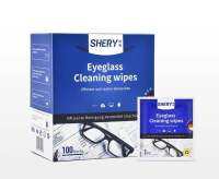 กระดาษเช็ดเลนส์แว่นตาอเนกประสงค์ 100 แผ่น SHERY Eyeglass Cleaning wipes