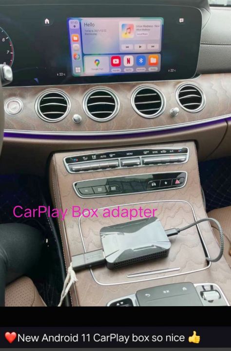 carplay-ai-box-amp-android-autoplay-hdmi-out-สำหรับเพิ่มจอหลัง-ram4-64gb-ver-11ติดตั้งแบบ-plug-in-honda-nissan-mazda-suzuki-toyota-รุ่น-hybrid-อาจจะมีปัญหาเรื่องของไฟจ่ายไม่พอ-ford-mercedes-benz-hyund