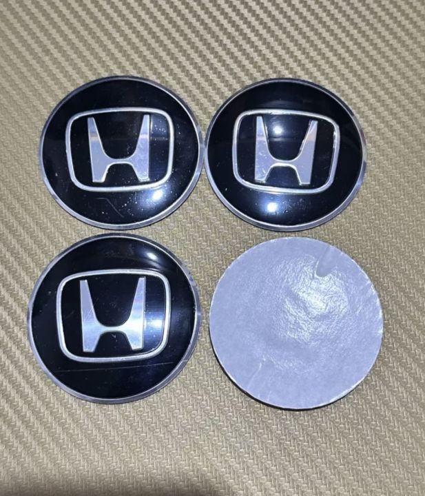 โลโก้-honda-ขอบเิน-l-โลโก้ฝาครอบล้อ-โลโก้ติดดุมล้อ-ขนาด-6-5-cm-ราคาต่อชุด-มี-4-ชิ้น