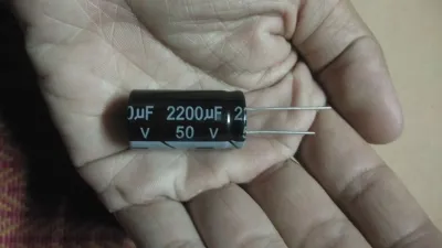 คาปาซิเตอร์ capacitor 50V 2200 uf,  คาปา แอมป์จิ๋ว