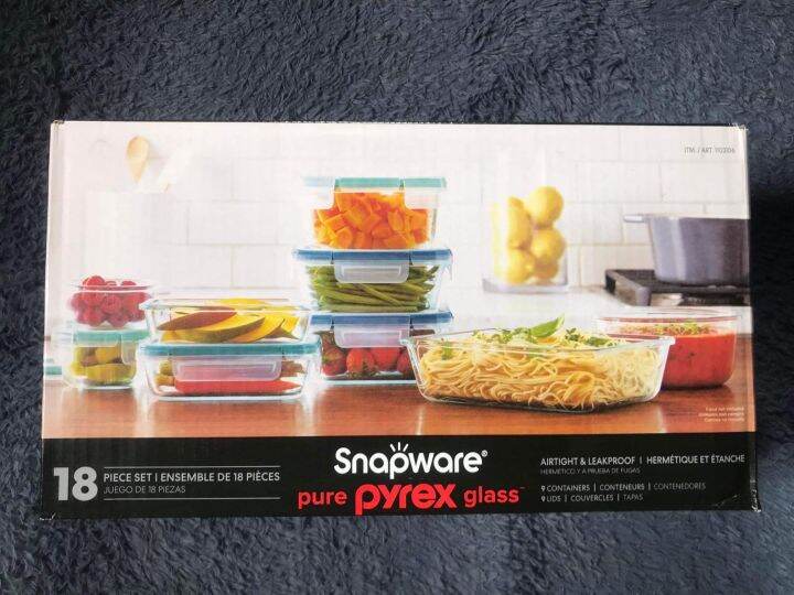 SNAPWARE PURE PYREX GLASS 18PCS Lazada PH