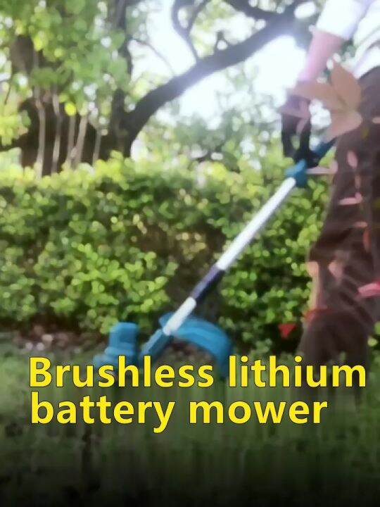 JIMCROWN Lawn Mower 48V/96V Powerful Electric Cordless Grass Cutter Trimmer Rechargeable Lithium