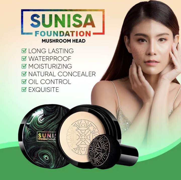 ORIGINAL SUNISA Air CC Cream Foundation Water-Proof Concealer Set Face ...