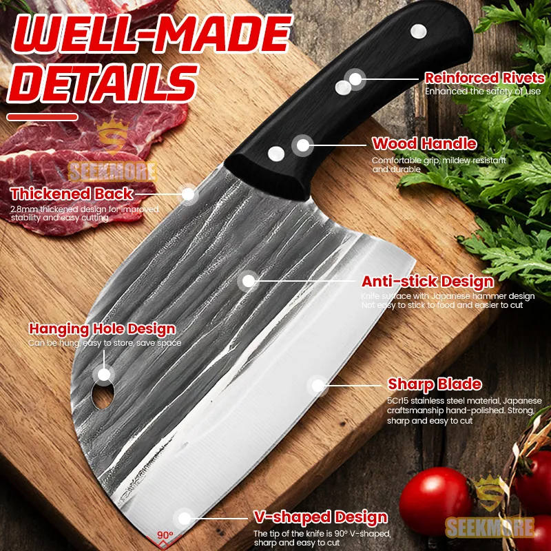 XYJ 6.2 Inch Kitchen Chef Knife Cutting Butcher Knives High Carbon