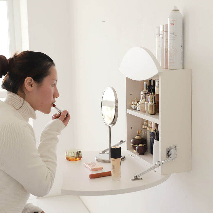 Foldable WallMounted Dressing Table Hanging Desk Dining Table Wall