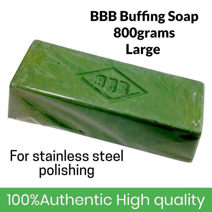 BBB Buffing Soap Large Bar 800grams Authentic Green Heavy Duty By