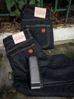 Seventyfourdenim รุ่น สุริยันกระบอกตรง 15Oz สีมิดไนท์ สินค้าแบรนด์ไทยลิขสิทธิ์แท้