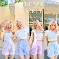 DARLENE SCOTT  SHORTS กางเกงลายสก็อตขาสั้นเอวสูงปิ๊ดไม่รั้งเป้า เนื้อผ้าสก๊อตไม่หนาไม่บาง จัดเลยยย(083) ?☁️