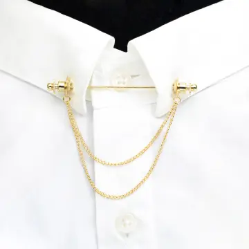 Fashion Shirt Collar Bar Tie Pin for Men, Formal Copper