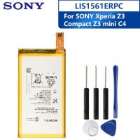 Sony แบตเตอรี่ สำหรับ Xperia Z3Mini C4 M55W D5833 SO-02G Z3MINI แบตเตอรี่ของแท้2600MAh