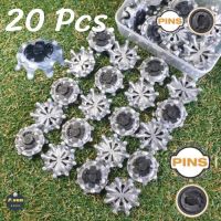 ปุ่มรองเท้ากอล์ฟ 20/30 pcs.  Spikes golf cleats Pins performance  insert system.(gray)