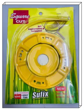 2.4mm 1/2lb Yellow Square Nylon Fishing Line Brush Cutter Garden