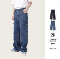 THEBOY-TYPICA CARGO JEANS กางเกงยีนส์คาร์โกทรงกระบอก