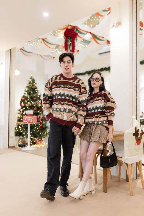 vsm-couple-3g035-เสื้อคู่รัก-เสื้อกันหนาวคู่-เสื้อไหมพรม-เสื้อไปต่างประเทศ-เสื้อคลุมแขนยาว-ชุดถ่ายพรีเวดดิ้ง