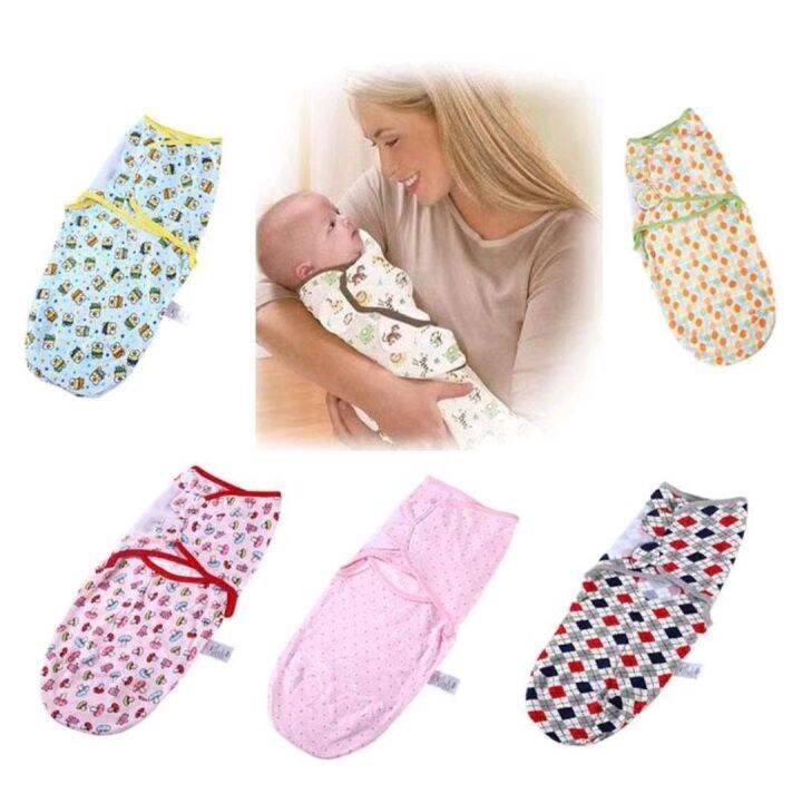 COD Cotton baby swaddle Receiving blanket instant Swaddle Me newborn