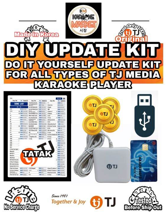 TJ MEDIA KARAOKE PLAYER DIY UPDATE KIT (DO IT YOURSELF) JUST FOLLOW THE STEP BY STEP PROCEDURE