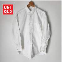 ‼️เปิดร้านใหม่ ‼️เสื้อเชิ๊ต Uniqlo สีขาว แท้ 100% ผ้านุ่ม อยุ่ทรง ใส่สบาย ใส่ทำงาน ใส่เที่ยว