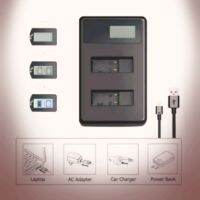 LCD DAUL CHARGER NP-F550 SMALL (0636)