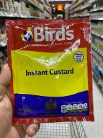 แป้งสำเร็จรูป สำหรับทำคัสตาร์ด อินสแตนท์ คัสตาร์ด Net WT 75g Instant Custard Birds Brand แค่เติมน้ำร้อน Just add hot water The Original Homemade Taste