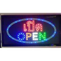 ?ป้ายไฟ LED สติ๊กเกอร์ เปิด OPEN