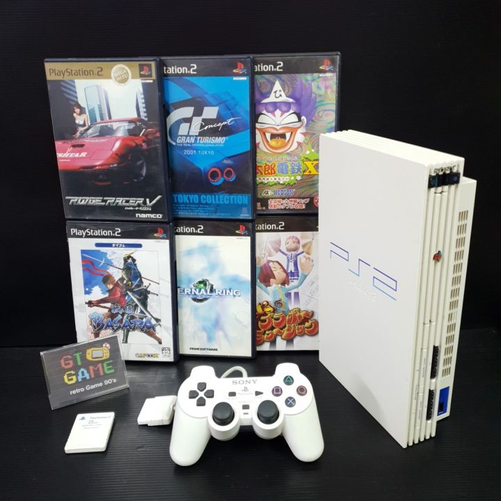 PS2 Limited Edition SCPH-55000 GT🚘 Ceramic White Japan 110v.🇯🇵 95% ...