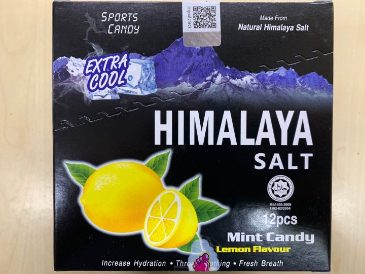 Big Foot Himalaya Salt Candy / Lemon Mint Flavor / Pack of 12