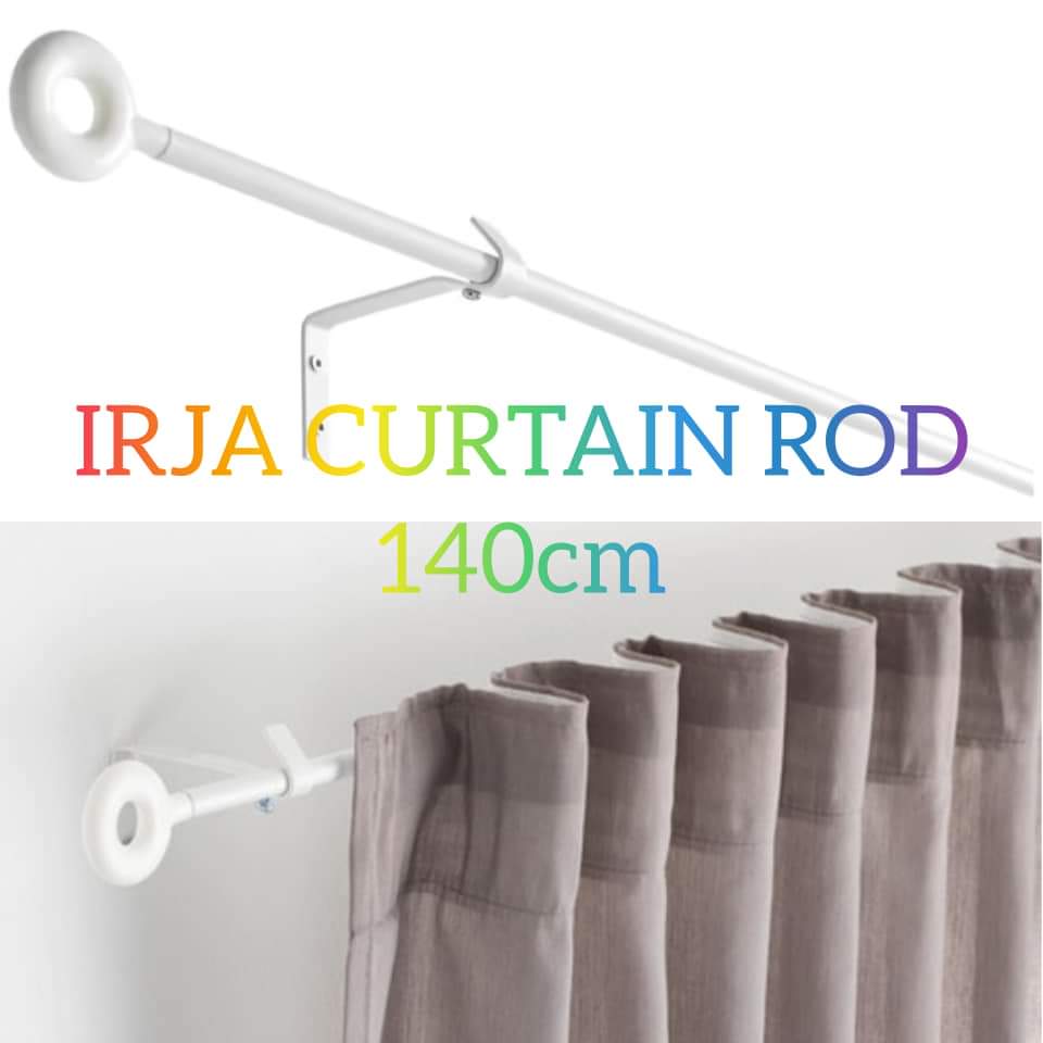 IKEA IKEA IRJA curtain rod set 140 cm white 