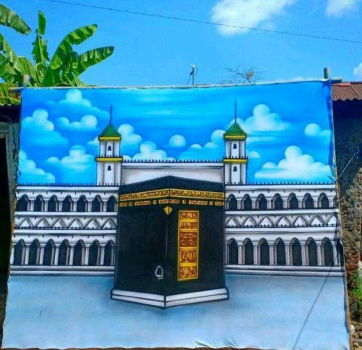 BACKGROUND FOTO KABAH / BACKGROUND FOTO LATAR KA'BAH UKURAN 2,5X3MTR ...