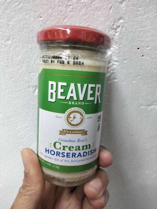 beaver-cream-horseradish-sauce-113g-ครีมฮอสเรดิชซอส-ซอสสำหรับจิ้มเนื้อย่าง113กรัม