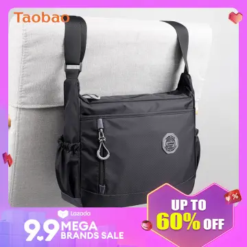 Leisure And Simple, Large Capacity, Solid Color Waterproof Nylon Cloth  Single Shoulder Crossbody Bag Sling Bag Messenger Bag