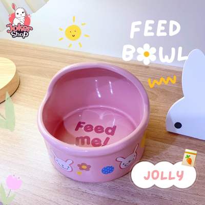 (New!)ถ้วยอาหารเม็ดกระต่าย ยี่ห้อJolly รุ่นถ้วยแบบโดม
